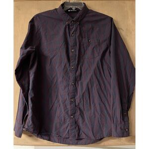 Travis Matthews LS Button Up Sz Lg Multi‎ Color